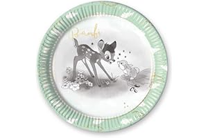 QUALATEX Disney Bambi 78387 Plates, Mint, Taglia Unica