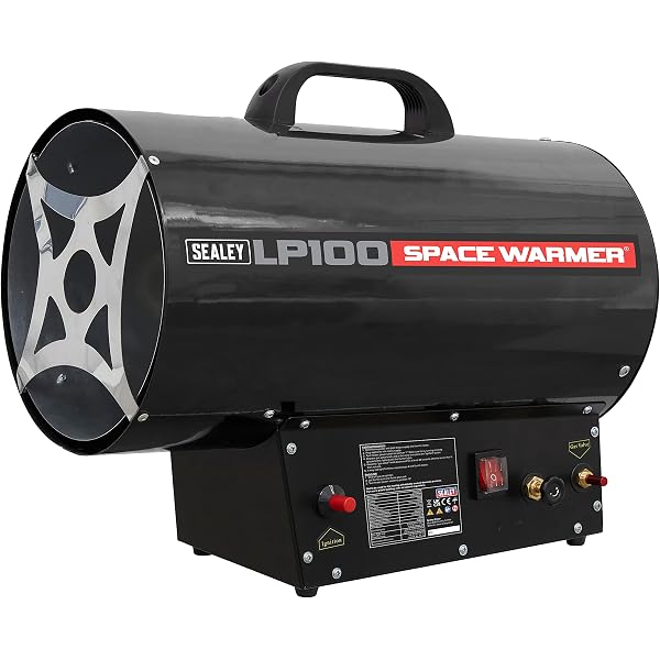Sealey Propane Space Heater 61,000-102,000Btu/hr(18-30kW) Space Warmer -  LP100, Black : Amazon.co.uk: DIY u0026 Tools