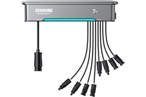 Zendure SolarFlow Balkonkraftwerk, Hyper 2000 Eingebaute Mikrowechselrichter, 1200W Ausgang, TOU, 1800W Solar Eingang, Bidirektionales 1200W AC-Laden, Kompatibel mit AB Akkus