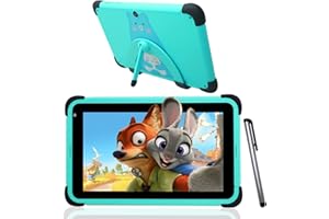 ‎WEELIKEIT weelikeit Kinder Tablet 8 Zoll Android, 2GB RAM 32GB ROM Tablet für Kinder mit Vorinstalliertes iwawa, stoßfeste Hülle, WLAN, Bluetooth, Kindersicherung, Doppelte Kamera, Lernspiele(Grün)