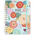 2025 Planner Notebook, Undated Weekly & Monthly Life Planner Calendar to Hit Your Goals & Live Happier, 12 Months Academic Management Organizer Daily Planner, Appointment Books (Rose Style)