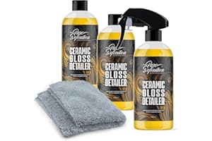 PURE DEFINITION Ceramic Detailer Car Wax Gloss Spray Sealant Coating Vehicle Water Beading (3 x 500ml)