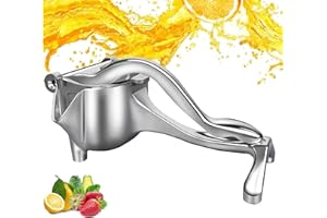 SYXLS Ręczna Sokowirówka, Manual Citrus Juicer, Wyciskarka do Cytryn, Odłączana Prasa do Owoców i Sokowirówka Ręczna, Wyciskarka do Soków z Wyjmowanym Sitkiem