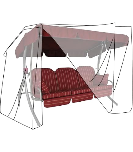 Housse Balançoire Jardin Keyohome 160x125x170cm - Imperméable Oxford 210D UV - Pour Balançoires 2 Places