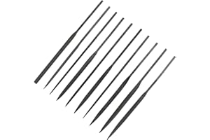 JEWEL TOOL Jeweltool McGuinness Needle Files, Pack of 10, Silver