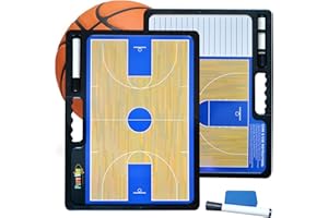 CHSEEO Basketball Coaches Board, Taktikbrett und Magnettafel, Löschbar Taktisches Board, Ultraleichtes Tragbares Coach Taktisches Board, für Basketball Training und Coaching Taschenbuch