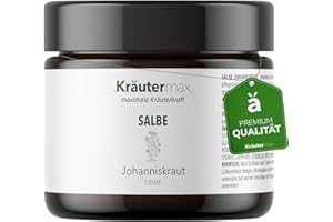 ‎KRÄUTERMAX. Johanniskraut Hochdosiert Salbe Öl Creme Extrakt als Einreibung 1 x 100 ml