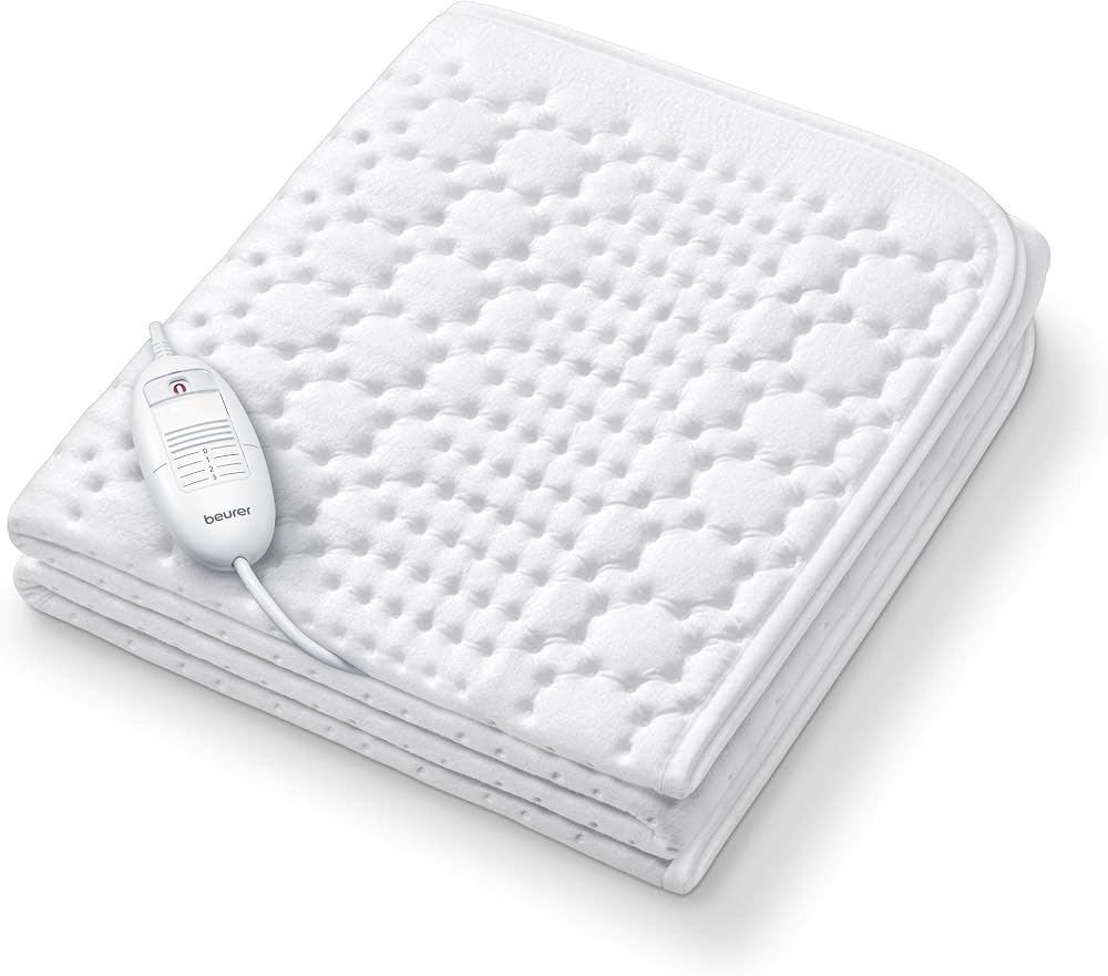 Beurer TS 19 ısıtıcı yatak altlığı, üç sıcaklık kademesi, makinede yıkanabilir, 130 x 75 cm