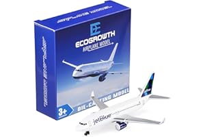EcoGrowth Model Airplane American Jet Blue Plane Model Plane Airplane for Collection & Gifts