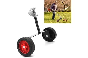 BUWICO Ruote di supporto universali per tagliaerba, ruote ausiliarie regolabili 26-28 mm, accessorio tagliaerba