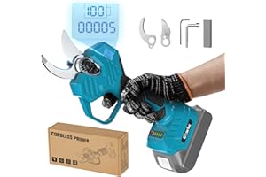 Ecarke Akku-Astschere Professionelle Elektrische Gartenschere kompatibel mit Makita 18V Akku, 38-50mm Schnittdurchmesser, tragbares Gartenwerkzeug für effizientes Beschneiden – Ohne Akku und Ladegerät