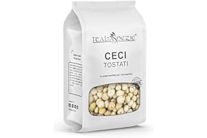 Italia Spezie - Ceci Tostati senza olio, 350 g Snack Croccanti, Snack Proteico e salutare