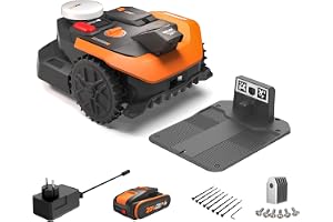 WORX Landroid Vision Cloud WR305E Robot gräsklippare 500 m², automatisk kartläggning, RTK-modul, intelligent hinderdetekterin