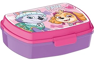 ALMACENESADAN 2179; Set Vuelta al Cole, Set Escolar Skye, Compuesto por Fiambrera-sandwichera Rectangular Multicolor, Producto de plástico, No BPA