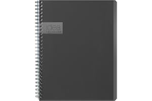 Oxford Idea Collective Zeszyt Profesjonalny Notatnik, Podwójny Drut, 9 12 x 6 58, W Linie, 80 Arkuszy, Szary (57013IC)
