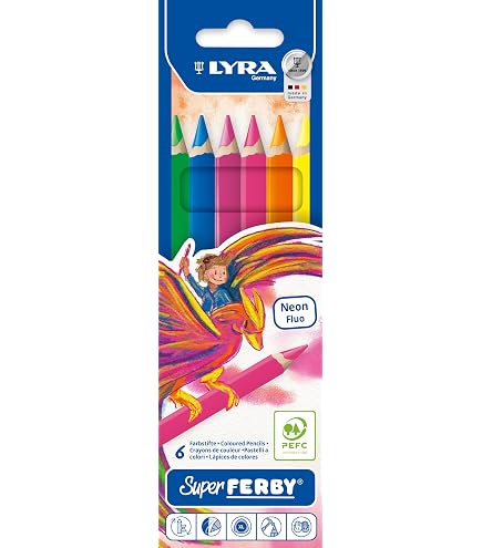 LYRA Ferby 3621120 Crayon de couleur triangulaire laqué x12