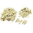 sourcing map 50 pcs Metall Mini Flower Leaf Schmuck Fall Box Lock Haspe Staple Set