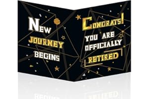 HOMANGA Jumbo Retirement Card, 35x55 cm Retirement Guest Book, Good Bye Card for Coworker, Colleague, Boss, Retirement Decorations Party Gifts For Men Women (WITH ENVELOPE)