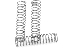 GUNGY Muelles de Compresion de Acero Inoxidable Resorte de Compresión 35mm Diámetro Alambre 0,65mm Diámetro Exterior 8mm Fuerza del Resorte 0,63kg 10 Piezas