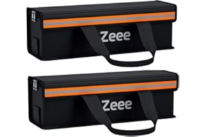 Zeee Sac de Batterie pour Vélo Electrique Sac Ignifuge Antidéflagrant pour Ebike Batterie, Grande Boîte de Sécurité Rangement et Transport Faciles des Batteries Lipo(2 Pack - 19,3 * 5,9 * 5,9 in)