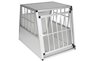 EUGAD Aluminiowy transporter dla psów, kotów, 65 x 85 x 71 cm, do transportu zwierząt domowych, torba transportowa dla dużych/średnich/małych psów