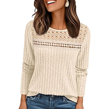 Pull Femme Col Rond Manches Longues - Coton élastique, Coupe Slim-fit, Uni - Chic Et élégant Pour Automne-hiver