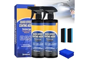 GENERIC 2Pcs Advanced Car Quick-Acting Coating Agent Spray, Quick Effect Coating Agent, Car Coating Spray - 3-in-1 Hydrophobic Protection, Scratch Repair & Waterless Wash