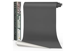 Xroam Kunstleder Selbstklebend, 40x100 cm Dunkelgrau Leder Reparatur Patch, Lederflicken Selbstklebender, Kunstleder Reparaturset, Leder Patch Selbstklebend für Sofa, Autositze, Taschen, Jacken