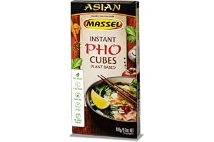 Massel Asiatiska kuber, växtbaserade och glutenfria snabbbuljongkuber, Pho-smak, 6 x 105 g förpackning