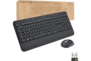 ‎LOGITECH Logitech Signature MK650 Combo for Business, kabellose Maus und Tastatur, Logi Bolt, Bluetooth, SmartWheel, weltweit Zertifiziert, Windows/Mac/Chrome/Linux, Deutsches QWERTZ - Graphit