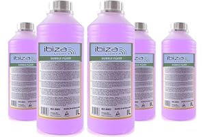 5 bidons de 1 Litre de liquide IBIZA LIGHT pour machine à bulles anti-traces Non toxique
