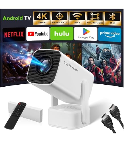 Projecteur Mini Emotn N1 - 1080P, 330 Lumens ISO, WiFi 5G, Bluetooth, Home Cinéma Portable