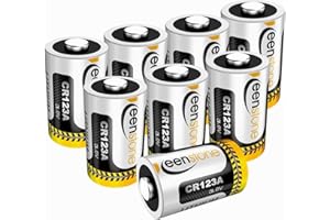 Keenstone CR123A 3 V Lithium, Keenstone 1600 mAh CR17345 3 V Lithium Einweg-Batterien 8 Stück für Taschenlampe, Kamera, intelligentes Instrument, Mikrofon etc. 【Nicht für Arlo】