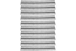 ‎BUACHOIS 10 Stück Kamm Binderücken Spiralbinderücken 22mm 30 Ringe Schwarzer Kunststoff Loseblatt Bindekämme A4 Bindekapazität 180 Seiten Schreibwaren Buchring für Notizbuch Sammelalbum(Schwarz)