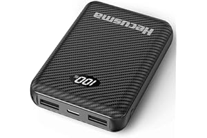 HECUSMA Batterie Externe pour Gilet Chauffant 5V USB 12000mAh, Batterie Veste Chauffante avec écran LED, Power Bank Gilet Chauffant (Non destiné aux appareils Chauffants avec 7,4 V/12 V DC)