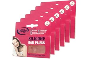 Hush Plugz Silicone Earplugs 7 Pairs X 6, (Price inclusive of 20% VAT)