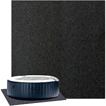 Swess Outdoor-Whirlpool-Matte – 228x253 Cm, PVC Mit Filz, Saugfähig, Wasserdicht, Rutschfest