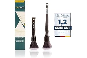 ‎AURUM-PERFORMANCE Aurum-Performance® Detailing Pinsel Auto 2er Set ultraweich - KFZ Reinigungspinsel zur professionellen Autopflege Innen & Außen - Car Detail Brush, Innenraum Reinigung, PKW Waschpinsel Ultrasoft