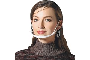 AIEOE - Naso Cap bocca lavoro Uomo Donna Plastica trasparente Servizio Chef Ristorante Cucina Caffè