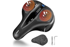 Sella Bici Uomo Donna Comoda - CRECAD Sellino Bici Morbido in Memory Foam - Sedile Bici in Gel Ergonomica Bike Seat con Copertura Impermeabile - Bicycle Seat per City Bike, Biciclette da Strada