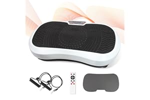 ‎LEOGREEN Leogreen Plateformes Vibrantes Fitness Vibrationsplattformen und oszillierende Plattformen, weiß/schwarz, 69 x 39 x 13 cm