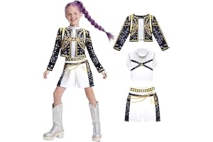 Atorcher Demon Costumes Kids Hunters Cosplay Girls Pop Singers Halloween Party Rumi Outfits Anime Christmas Party Carnival Uniform for Kids