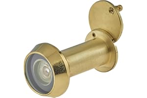 EAI Door Viewer Polished Brass Peepholes or Peek Holes Chubb Security 8V001 Type Wide Angle