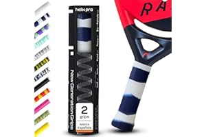 HELIX PRO GRIP Padel. Duración x10 Tecnología Antisudor Premium 1 Minuto en Aplicar Overgrips Padel Grip Tenis Padel Accesorios Hexacore Apto para Bádminton Squash Bicicleta