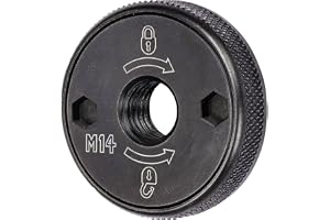 DEWALT M14 snabbkopplingsmutter (för snabbt tillbehörsbyte, för vinkelslip med M14 drivspindel, tjocklek 12 mm) DT3559-QZ
