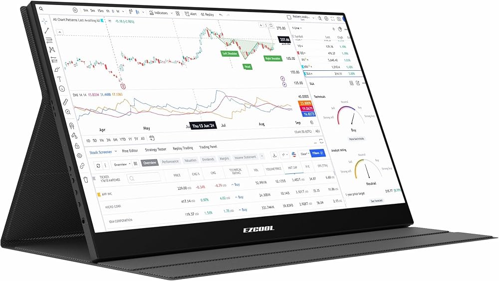 EZCOOL Lite E15T 15,6’’ Dokunmatik 60Hz FHD Taşınabilir Monitör (Sıfır Ölü Piksel Garantili)