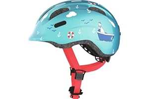ABUS Smiley 2.0 Casco per bambini - Casco per bicicletta - Per ragazze e raga, Turchese, Taglia S