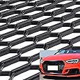 AUTO MT CAR MESH Grill Grille Racing Honeycomb Mesh 47x16 Inches Honeycomb Hole 8x20mm Hex Grids Hex Mesh Grill Spoiler Bumper Vent Car Styling Air Intake Racing Grilles