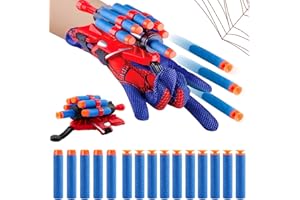 VELEEZE 1 Set Spider Launcher Handschuh, Spiderman Handschuhe, Spider Gloves Launcher, Kids Spider Hero Handschuhe, Spiderman netzwerfer, Spider Spielzeug Handschuh, Cosplay Glove Launcher
