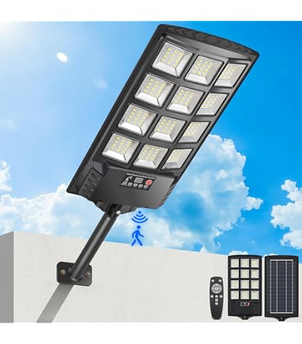 2 Lampioni Solari Esterni 200 LED - Con Sensore Movimento, IP65, Telecomando, 3000mAh - Foto 10